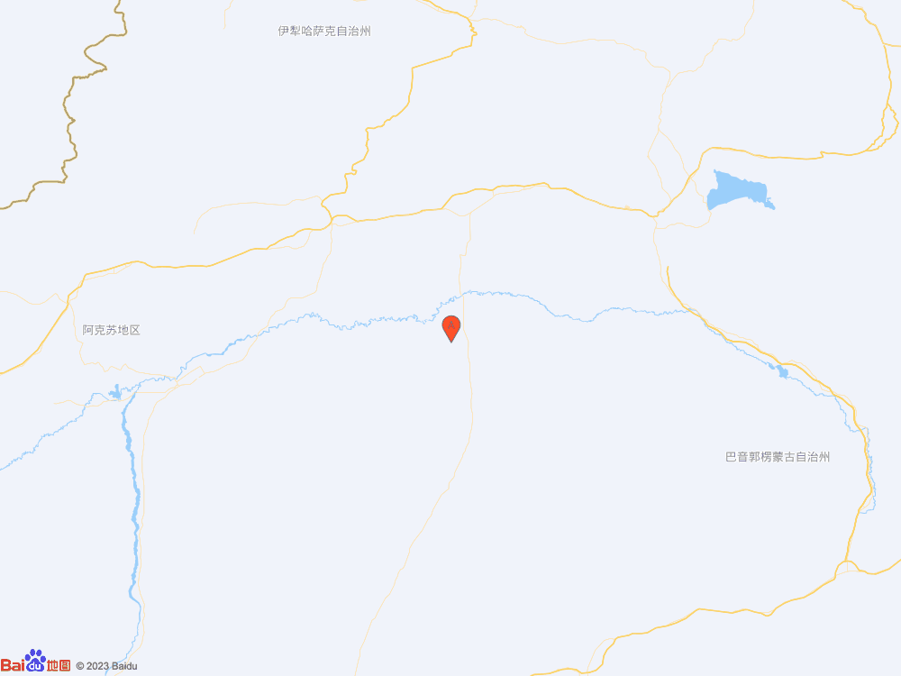新疆巴音郭楞州尉犁县发生3.6级地震