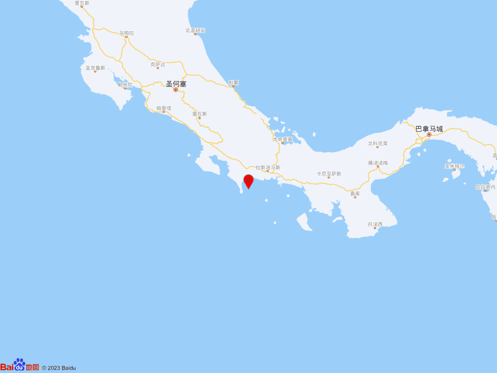 巴拿马以南海域发生5.6级地震