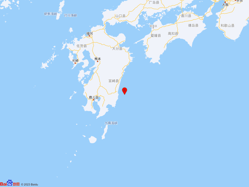 日本九州岛附近海域发生7.1级地震