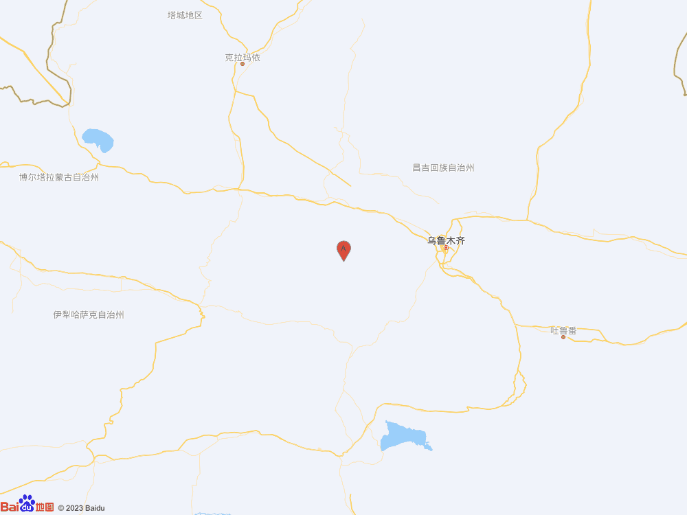 新疆昌吉州呼图壁县（北纬43.74度，东经86.25度）发生3.9级地震