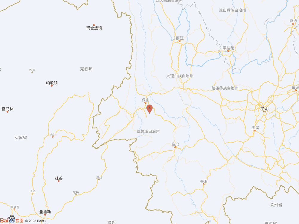 云南保山市隆阳区（北纬24.89度，东经99.30度）发生3.4级地震